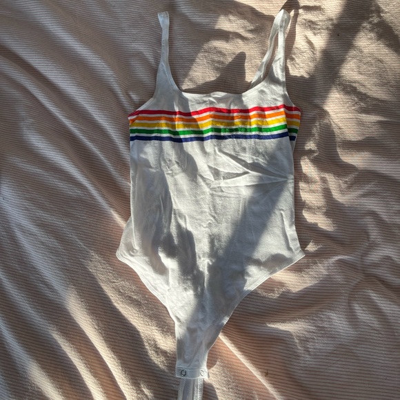 RAINBOW BODYSUIT TANK TOP - Picture 1 of 4